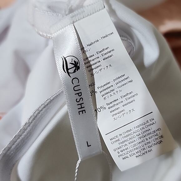 Cupshe One Piece Swimsuit, Wrap Color-Block Style, Women's Large, NWT - Picture 8 of 12